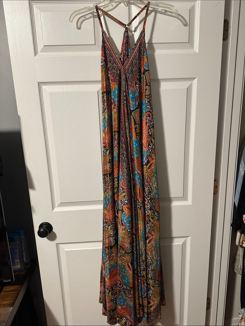 Boho Paisley Maxi Dress in Multicolor